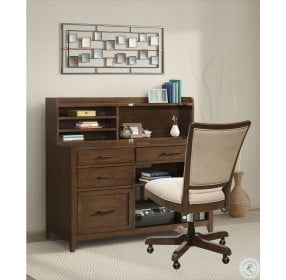Vogue Plymouth Brown Oak Home Office Set