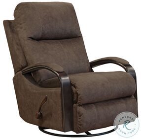 Niles Chocolate Chaise Swivel Glider Recliner