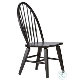 Hearthstone Black Windsor Back Side Chair Set of 2
