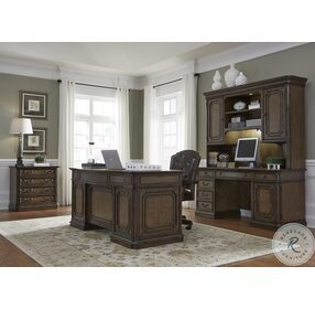 Amelia Antique Toffee Jr Executive Home Office Set