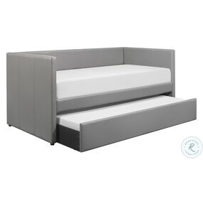 Adra Gray Twin Daybed With Trundle