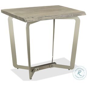 Waverly Sandblasted Gray End Table