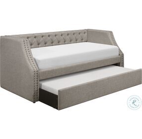Corrina Light Gray Daybed With Trundle