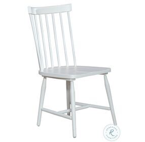 Palmetto Heights Two Tone Shell White and Driftwood Spindle Back Side Chair Set of 2