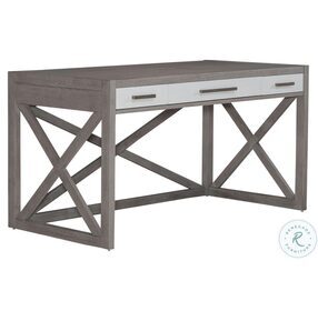 Palmetto Heights Two Tone Shell White and Driftwood Writing Desk
