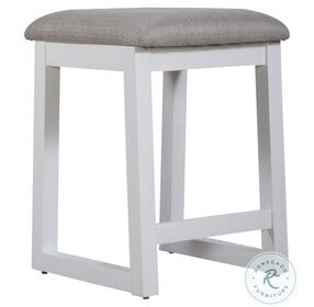Palmetto Heights Grey Upholstered Console Stool