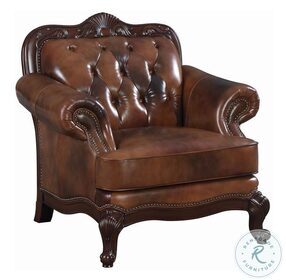 Victoria Tri Tone Leather Chair