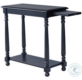 Black Licorice Chairside Table