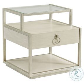 Maisie Champagne Rectangular Side Table