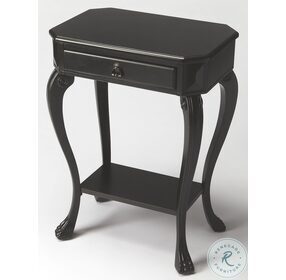 Channing Black Licorice Console End Table