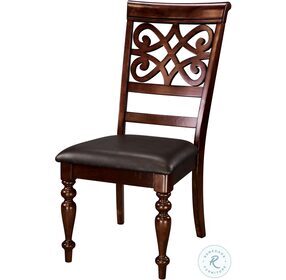Creswell Dark Cherry Side Chair Set of 2
