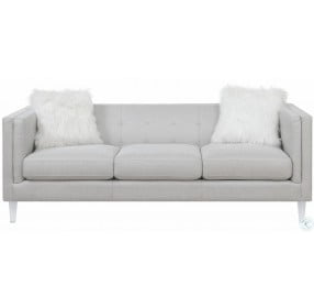 Glacier Light Grey Shimmery Woven Sofa