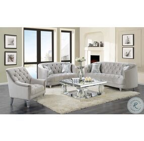 Avonlea Gray Velvet Living Room Set