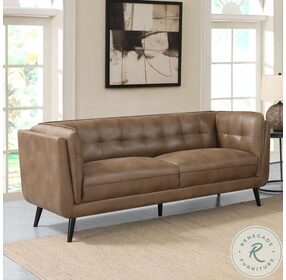 Thatcher Brown Upholstered Sofa