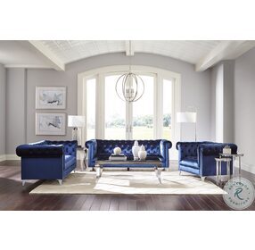 Bleker Blue Living Room Set