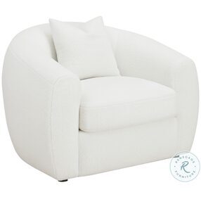Isabella White Upholstered Chair