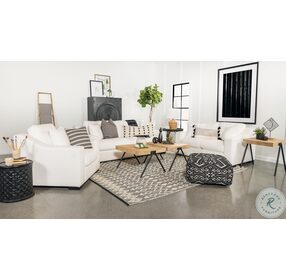 Ashlyn White Upholstered Living Room Set