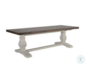 Caleb Lark Brown And Classic Ivory 94" Dining Table
