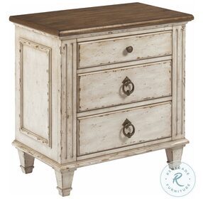 Southbury Fossil and Parchment Nightstand