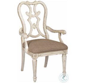 Southbury Parchment Cortona Arm Chair Set of 2