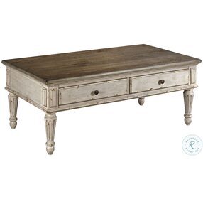 Southbury Fossil and Parchment Rectangular Cocktail Table
