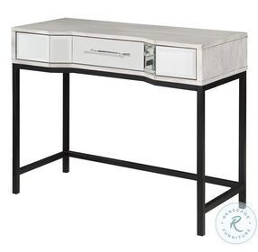 Gabby White And Black 1 Drawer Console Table