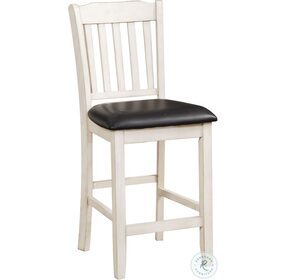 Kiwi White Wash And Dark Brown Counter Height Chair Set of 2