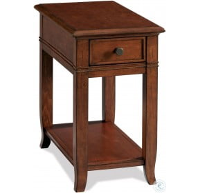 Campbell Burnished Cherry Chairside Table