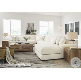 Zada Ivory 5 Piece Sectional with RAF Chaise