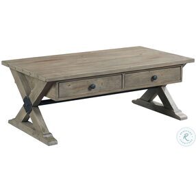 Reclamation Place Sun Dried Natural 48" Rectangular Cocktail Table