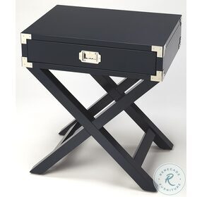 Anew Blue Campaign Side Table
