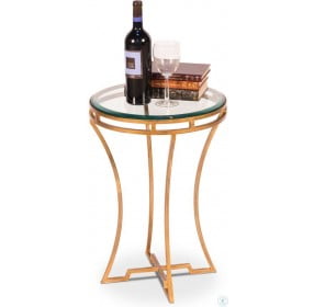 Gold Wine Side Table