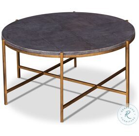 Shagreen Black Cocktail Table