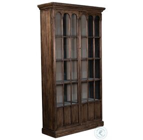 Refined Arches Brown Tall Bookcase