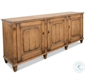 French Country Tan Old Pine Stain Sideboard