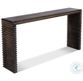 Stacked Black Console Table