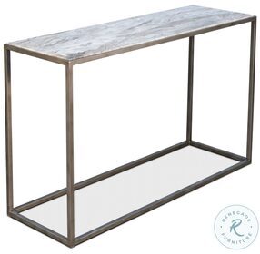 Minimal Silver Console Table