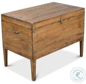 52971 Brown Trunk Side Table
