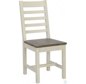 Caleb White And Gray Dining Chair