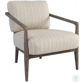 Felipe Gray And Brown Accent Chair