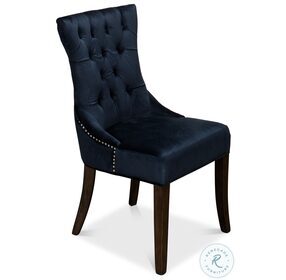 Sophie Blue Velvet Side Chair Set Of 2