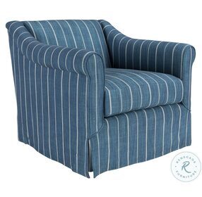 Lana Blue Swivel Accent Chair