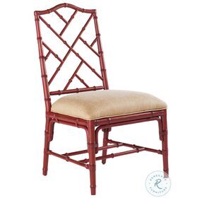 Island Estate Golden Sand And Sangria Red Ceylon Side Chair