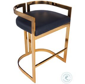 Clarence Gold And Black Counter Height Stool