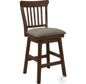 Schleiger Dark Brown Swivel Counter Height Chair Set Of 2