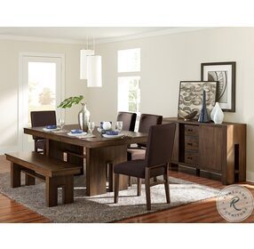 Sedley Walnut Rectangular Extendable Dining Room Set