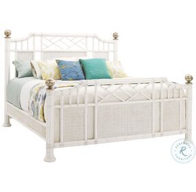 Ivory Key Crisp White Pritchards Bay Queen Poster Bed