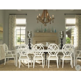 Ivory Key Castel Harbour Rectangular Extendable Dining Room Set
