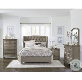 Vermillion Cream Upholstered Panel Bedroom Set
