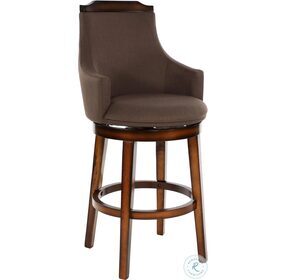 Bayshore Chocolate Swivel Pub Height Chair Set of 2